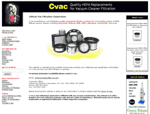 Tablet Screenshot of c-vac.com